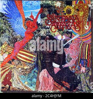 Santana Abraxas 12'' LP Vinyl - couverture de record d'époque Banque D'Images