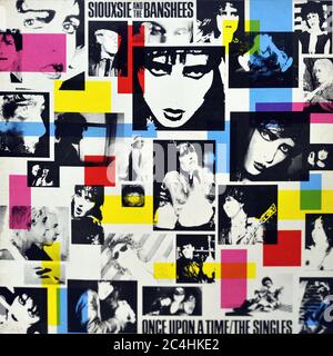 Siouxsie et les Banshee étaient autrefois les singles 12'' LP Vinyl - Vintage Record Cover Banque D'Images