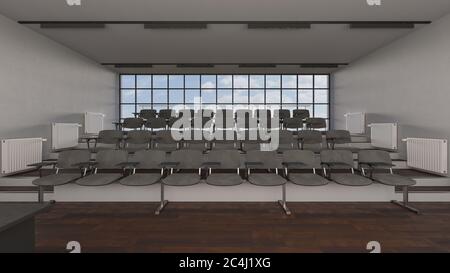 Salle de conférence dans différentes conditions d'éclairage Banque D'Images