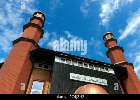 Masjid E Tauheedul Islam. Rue Bicknell, Blackburn. Banque D'Images