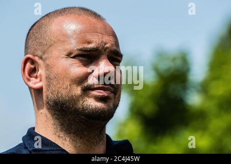 DOORN, PAYS-BAS - JUIN 27: Wesley Sneijder lors de sa présentation de livre le 27 juin 2020 à Doorn, pays-Bas Banque D'Images