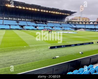 Vigo, Espagne. 27 juin 2020. Match de football espagnol la Liga Celta vs FC Barcelone au stade Balaidos, Vigo, Pontevegra, 27 juin 2020 la Liga/Cordon Press Credit: CORDON PRESS/Alay Live News Banque D'Images