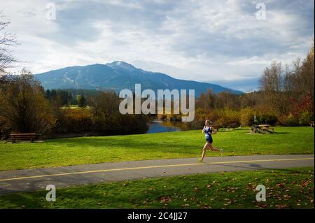 Whistler, C.-B., Canada : Whistler 50 et Ultra Marathon – photo Banque D'Images