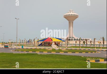 Dammam . KSA , Arabie Saoudite vue à Dammam , Dammam , Arabie Saoudite tour de dammam Banque D'Images