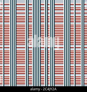 Motif sans couture avec segments de couleur horizontaux et verticaux Illustration de Vecteur