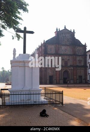 Basilique de BOM Jésus à Velha Goa, (Old Goa), Inde. Banque D'Images