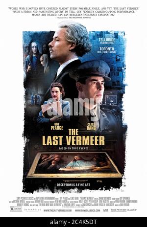 The Last Vermeer (2019) réalisé par Dan Friedkin et mettant en vedette Daan Aufenacker, Claes Bang, Guy Pearce et Mark Behan. Un artiste est arrêté sur suspension de vendre une peinture Vermeer aux Nazis, basé sur le livre de Jonathan Lopez l'Homme qui a fait Vermeers. Libération retardée en raison de la pandémie de Covid19. Banque D'Images