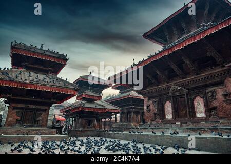 Durbar Square à Katmandou, Népal Banque D'Images