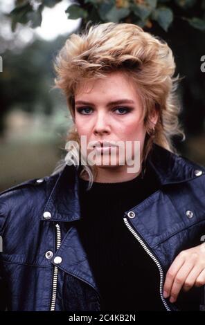 Kim Wilde au Regent's Park, St John's Wood en 1984 Banque D'Images