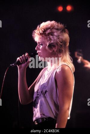 Kim Wilde en concert 1983 Banque D'Images