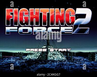 Fighting Force 2 - Sony PlayStation 1 PS1 PSX - usage éditorial uniquement Banque D'Images