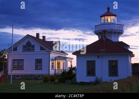 Mukilteo Lighthouse Park, Mukilteo, une plus grande région de Seattle, Washington State, USA Banque D'Images