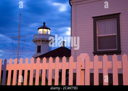 Mukilteo Lighthouse Park, Mukilteo, une plus grande région de Seattle, Washington State, USA Banque D'Images