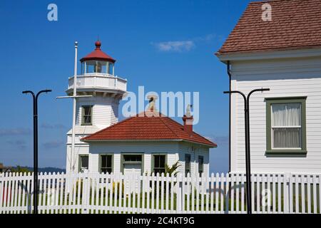 Mukilteo Lighthouse Park, Mukilteo, une plus grande région de Seattle, Washington State, USA Banque D'Images