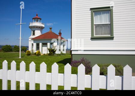 Mukilteo Lighthouse Park, Mukilteo, une plus grande région de Seattle, Washington State, USA Banque D'Images