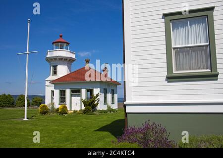 Mukilteo Lighthouse Park, Mukilteo, une plus grande région de Seattle, Washington State, USA Banque D'Images