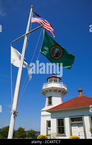 Mukilteo Lighthouse Park, Mukilteo, une plus grande région de Seattle, Washington State, USA Banque D'Images