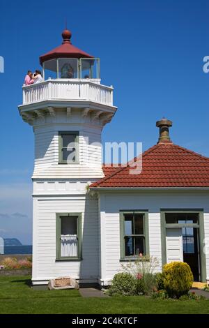 Mukilteo Lighthouse Park, Mukilteo, une plus grande région de Seattle, Washington State, USA Banque D'Images