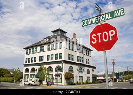 Le centre-ville de Anacortes, Washington State, USA Banque D'Images