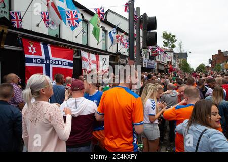 Fête de Sandy Row le 12 juillet Banque D'Images