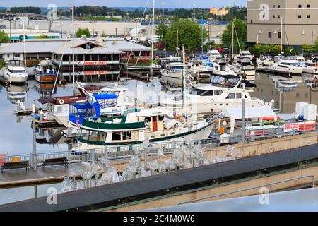 Thea Foss Waterway,Tacoma,Washington State,USA Banque D'Images