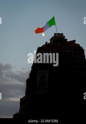 Sandy Row Bonfire, Belfast. Banque D'Images