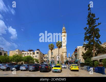 Mosquée d'Omar à Bethléem, Palestine Banque D'Images