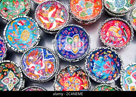 La céramique Turque classique sur le marché Banque D'Images
