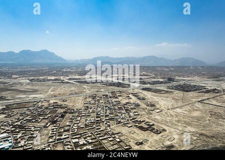 Vue sur le paysage de la nouvelle ville, Kaboul Afghanistan Banque D'Images