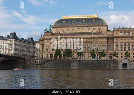 Théâtre national de Prague en République tchèque, Europe Banque D'Images