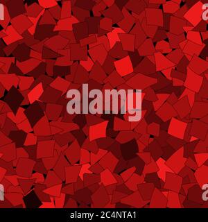 Motif abstrait sans couture de gros morceaux de papier de différentes tailles dans des couleurs rouges Illustration de Vecteur