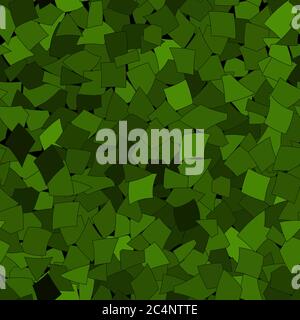 Motif abstrait sans couture de gros morceaux de papier de différentes tailles dans des couleurs vertes Illustration de Vecteur