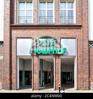 Galeria Kaufhof, grand magasin à Rostock, Allemagne Banque D'Images