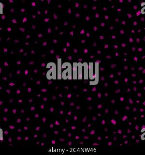 Motif abstrait sans couture de petits morceaux de papier ou de éclats de céramique de différentes tailles dans les couleurs pourpres Illustration de Vecteur