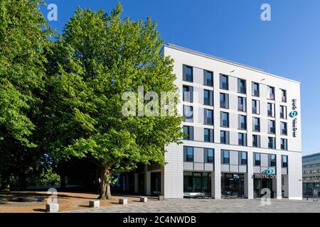 Motel One à Rostock, Allemagne. Motel One est une chaîne d'hôtels allemande à petit budget. Banque D'Images