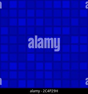 Motif abstrait sans couture de grands carrés ou pixels en bleu Illustration de Vecteur