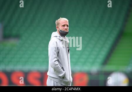 Fuerth, Allemagne. 28 juin 2020. Philipp Hofmann (KSC) avant le match. GES/football/2ème Bundesliga: Greuther Furth - Karlsruher SC, 28 juin 2020 football/Soccer: 2ème ligue: Greuther Furth vs Karlsruhe, Fuerth, 28 juin 2020 | usage dans le monde crédit: dpa/Alay Live News Banque D'Images