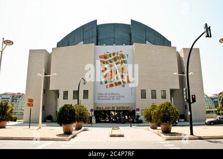 València, Comunidad Valenciana, Espagne. Palais de la musique (Palau de la Música de València). Banque D'Images