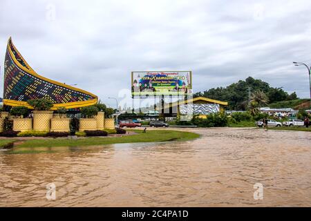 Crues Flash Penampang grand chapeau Sabah Bornéo Malaisie Banque D'Images