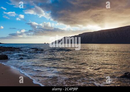 La Graciosa, Île Graciosa, Îles Canaries, Espagne Banque D'Images