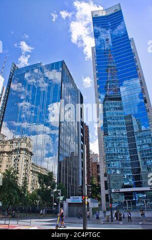 Sao Paulo, vue moderne sur la ville, Brésil Banque D'Images