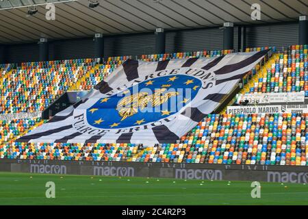 Udine, Italie. 28 juin 2020. udine, Italie, Stade Dacia Arena, 28 juin 2020, Dacia Arena pendant - - crédit: LM/Alessio Marini crédit: Alessio Marini/LPS/ZUMA Wire/Alay Live News Banque D'Images