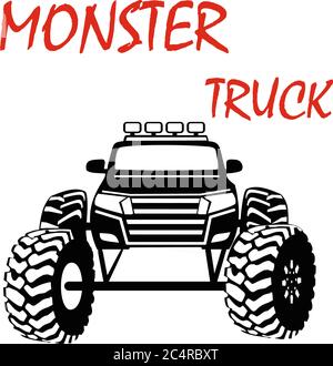 Monster Truck Vector, fichier EPS Illustration de Vecteur