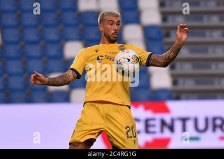A , reggio emilia, Italie, 28 juin 2020, mattia zaccagni verona pendant Sassuolo vs Hellas Verona - - crédit: LM/Alessio Tarpini/Alay Live News Banque D'Images