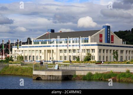 Musée d'Histoire et d'Industrie, Lake Union Park, Seattle, État de Washington, États-Unis Banque D'Images