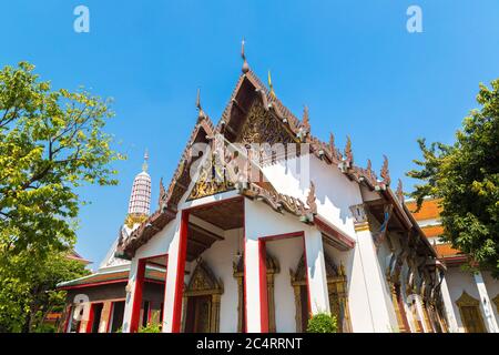 Wat Chakrachawhawat Temple de Woramahawihan à Bangkok, Thaïlande en été Banque D'Images