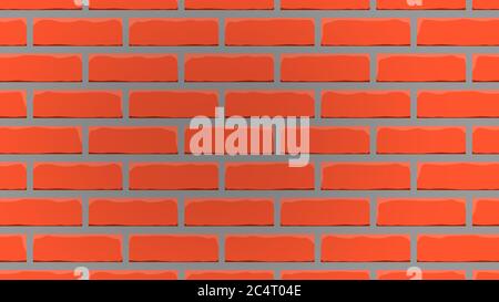Mur de briques rouges Illustration de Vecteur