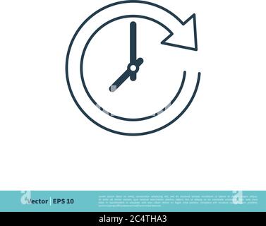24 heures d'assistance icône Vector logo Template Illustration Design. Vecteur EPS 10. Illustration de Vecteur