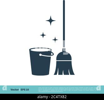 Icône de l'équipement de nettoyage modèle de logo Vector Illustration Design. Vecteur EPS 10. Illustration de Vecteur