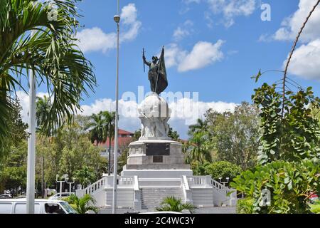 PANAMA CITY, PANAMA - 28 FÉVRIER 2018 : statue de Vasco Nuñez de Balboa. Banque D'Images